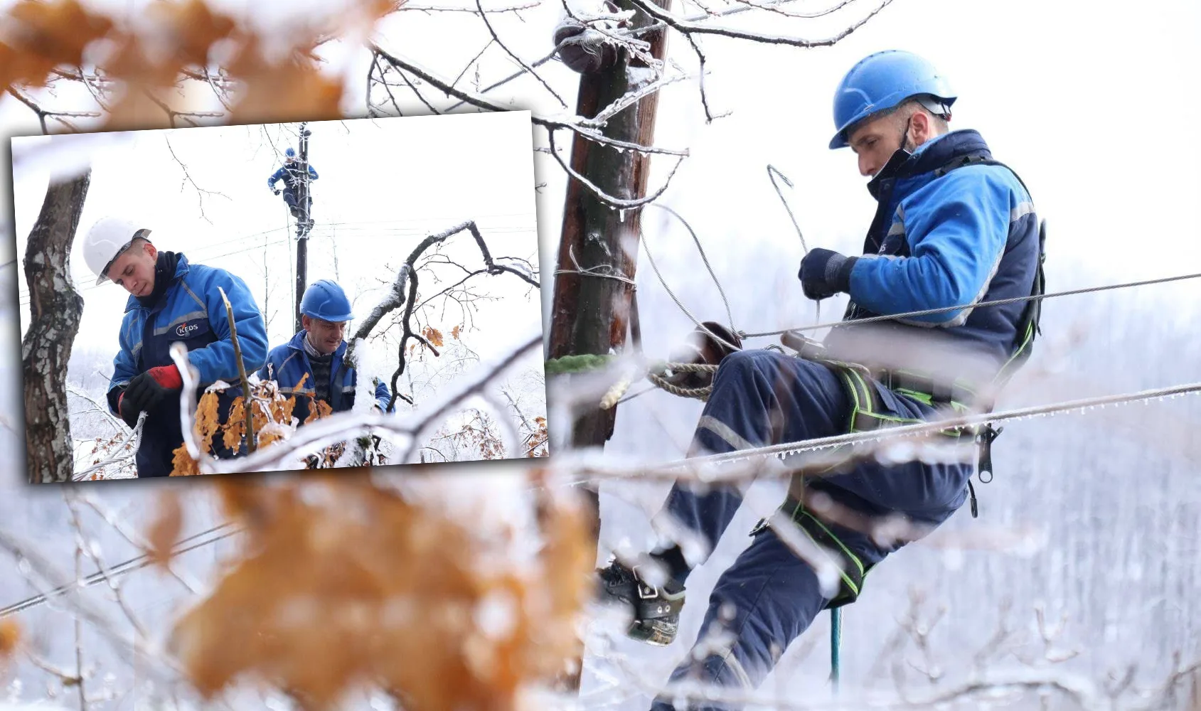 KEDS-it i dalin shumë punë në sanimin e dëmeve nga moti i keq në Dragash