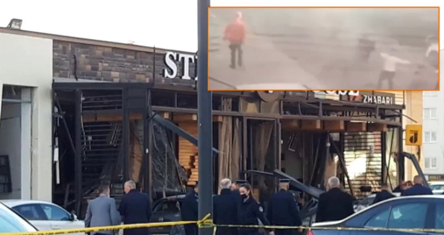 Publikohen pamjet nga kamerat e sigurisë ku shihet momenti i shpërthimit në Ferizaj