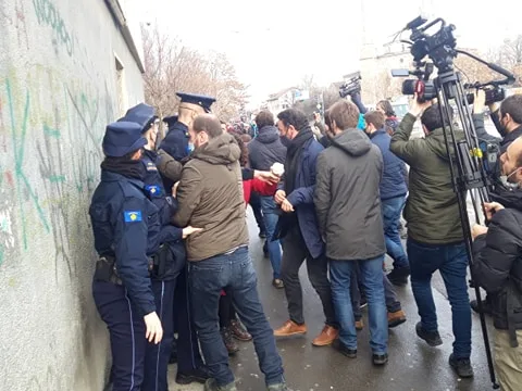 Policia pengon aksionin e PSD-së