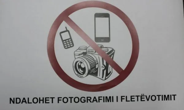 Çdo person që e fotografon votën, arrestohet!
