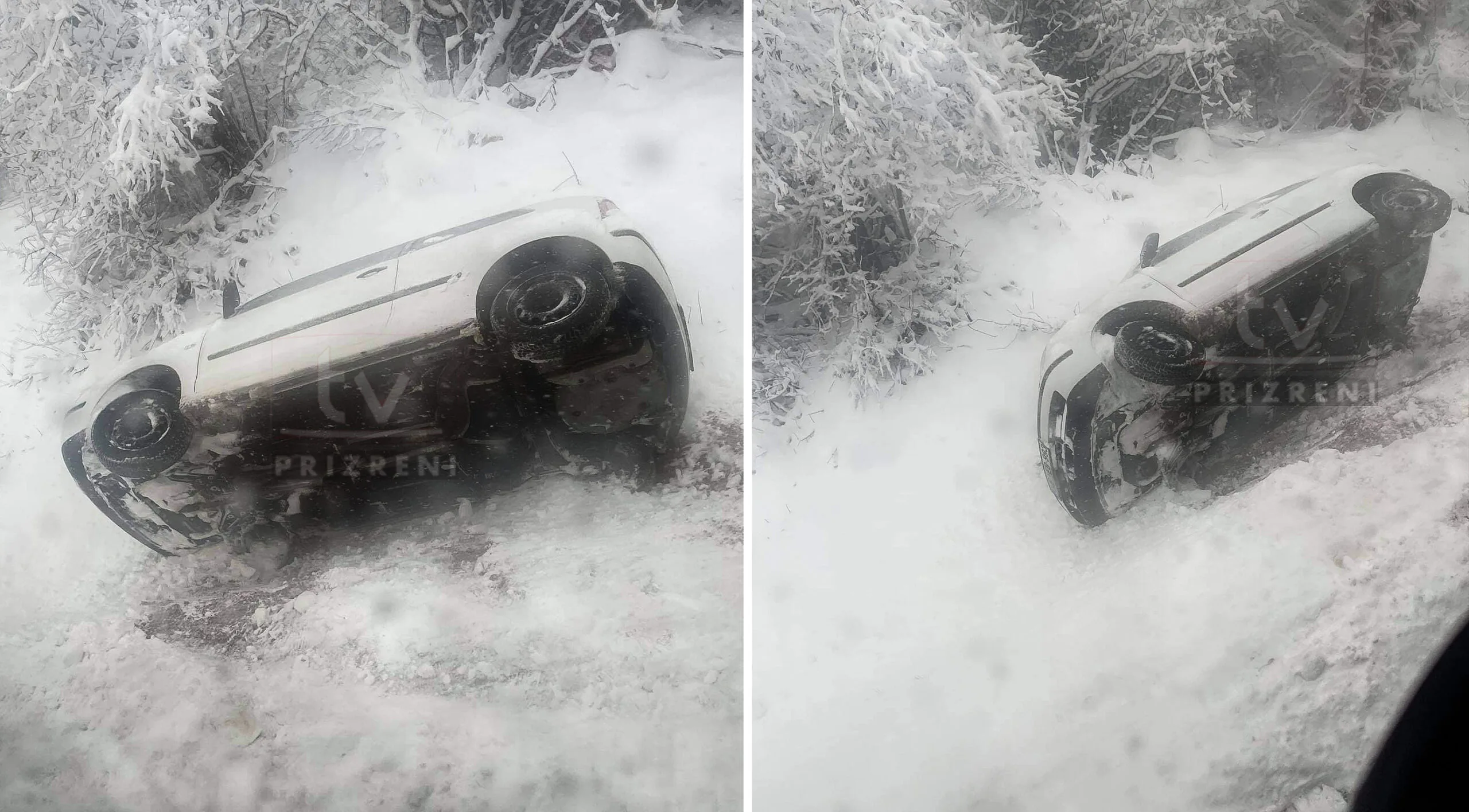 Vetaksidentohet një veturë në rrugën Prizren- Dragash