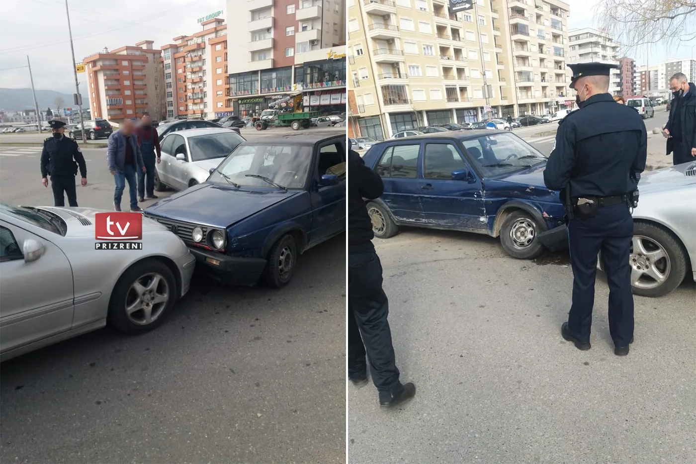 Aksident mes tri veturave në rrugën ” Wesley Clark” në Prizren