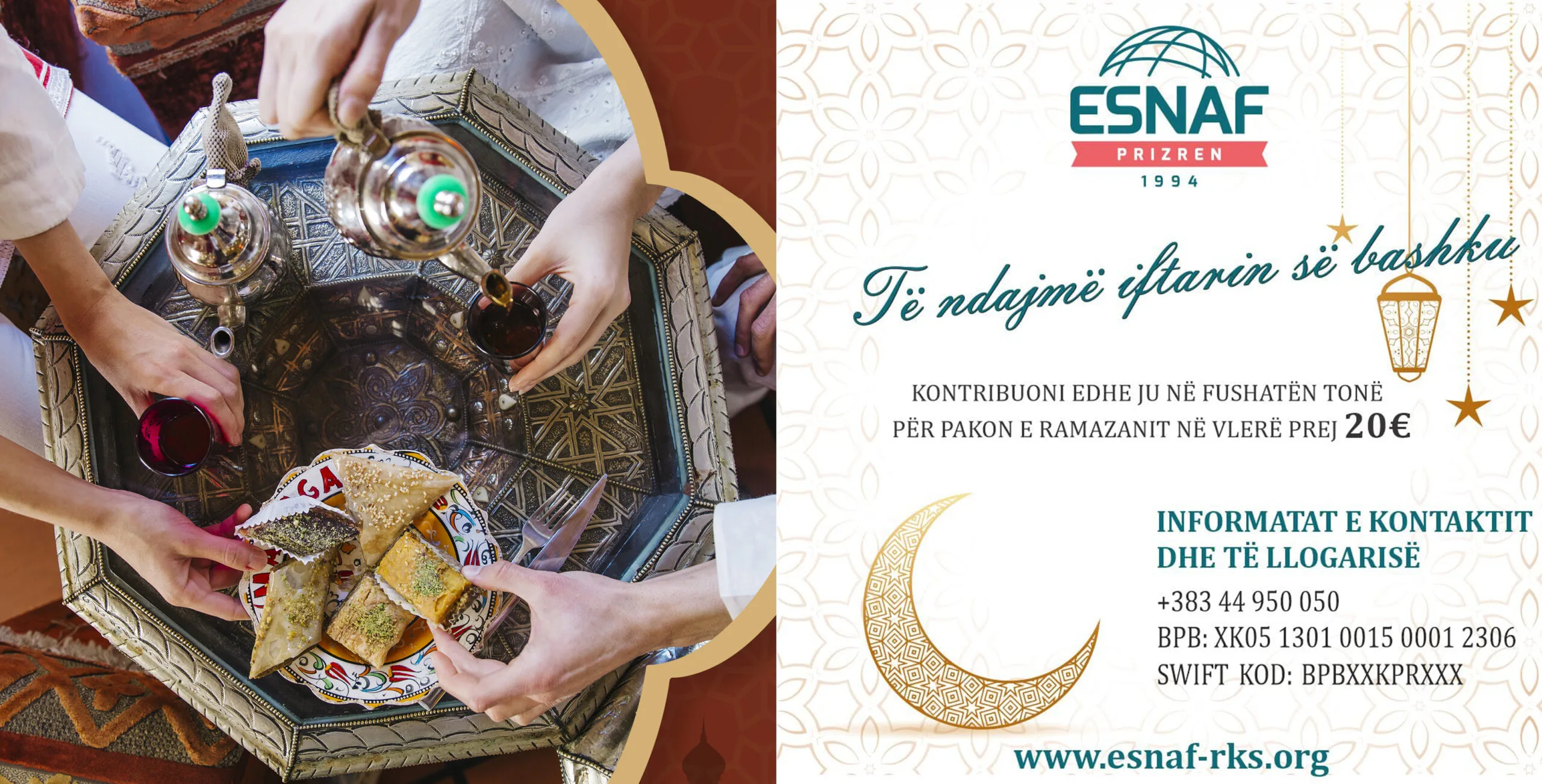 Esnaf: Të Ndajmë Iftarin së Bashku