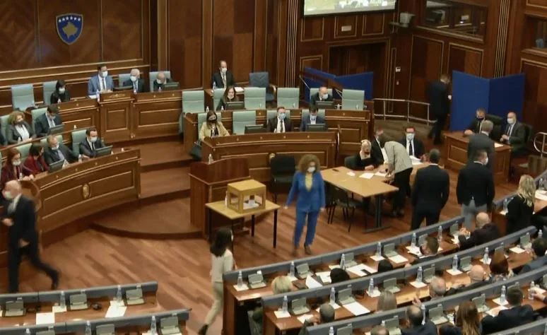 Albena Reshitaj në sallë, voton për zgjedhjen e presidentit