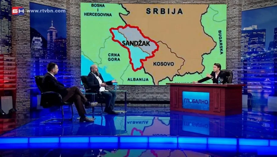 Në Serbi publikohet harta e Kosovës dhe e Sanxhakut të ndarë nga Serbia