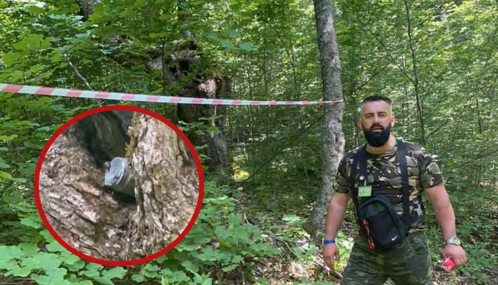 Disa të rinj nga Zhuri zbulojnë një minë në malet e Koretnikut