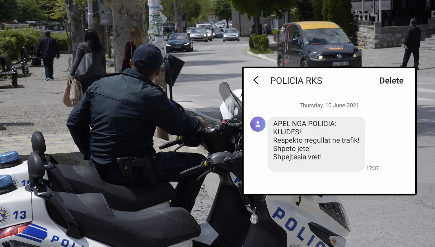 Policia apelon me SMS për kujdes në trafik