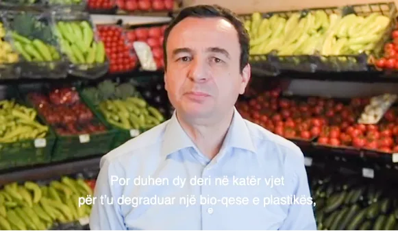 Në Ditën Botërore të Mjedisit, Kurti del me një videomesazh mbi përdorimin e qeseve të plastikës