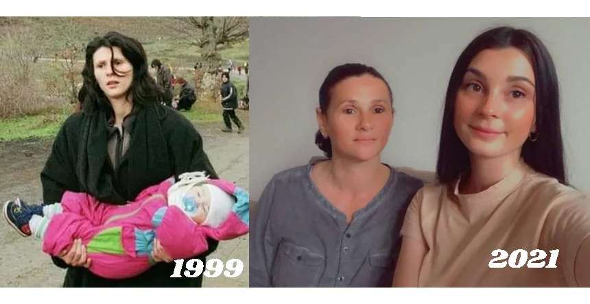 Foto e nënës me vajzën e saj 1999 – 2021