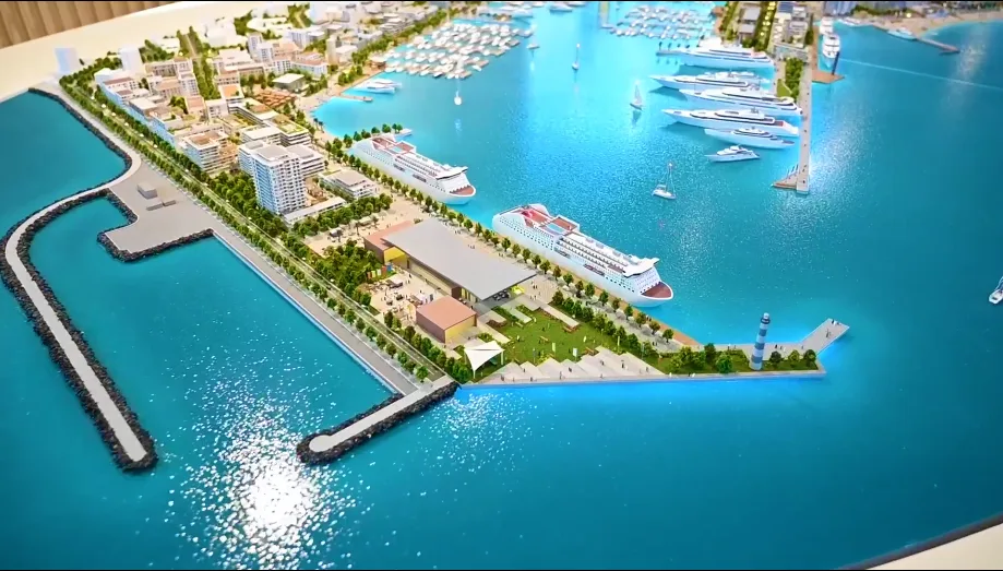 Publikohet maketi i portit të Durrësit, i projektuar nga studio e Dubait