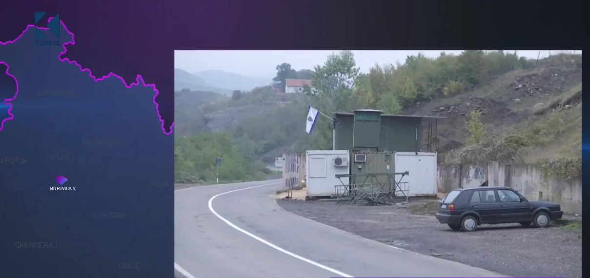 KFOR-i largohet nga pika kufitare në Jarinje (VIDEO)