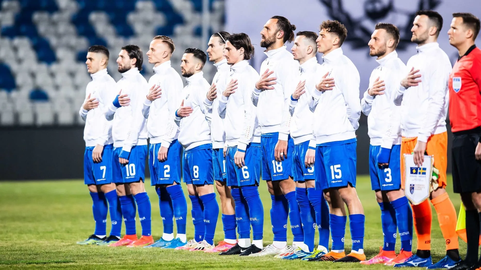 Formacioni zyrtar i Kosovës kundër Suedisë