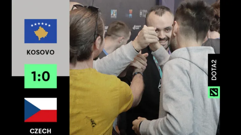 Kosova fiton lojën e parë në Dota 2 kundër Republikës Çeke – një hap drejt finales