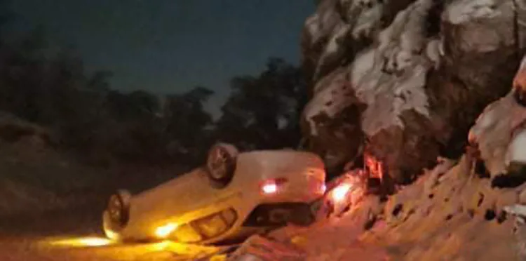 BMW rrotullohet në Brezovicë, rruga e pa pastruar nga bora!