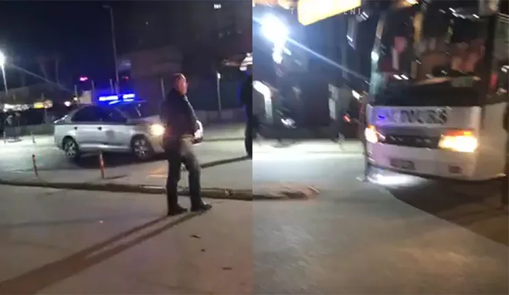 Autobusi godet biçiklistin në stacionin e autobusëve në Prizren (VIDEO)
