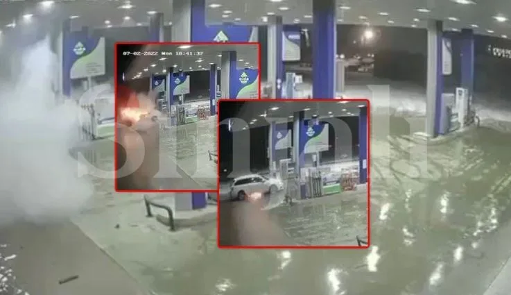 Momenti i shpërthimit të veturës në Ferizaj, ku vdiq një person dhe u lëndua një tjetër