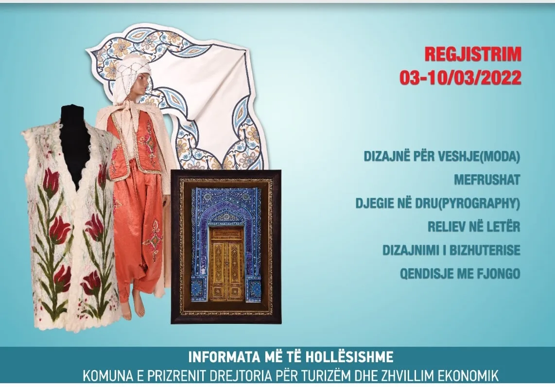 Zgjatet afati për aplikim në Drejtorinë e Turzimit në kurset për aftësim, zanate dhe punime dore