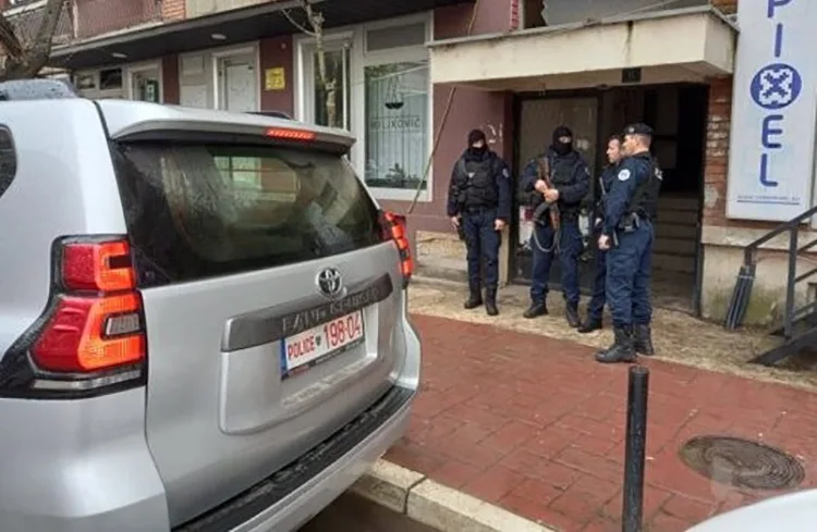 Pamje nga aksioni i antidrogës në veri të Mitrovicës