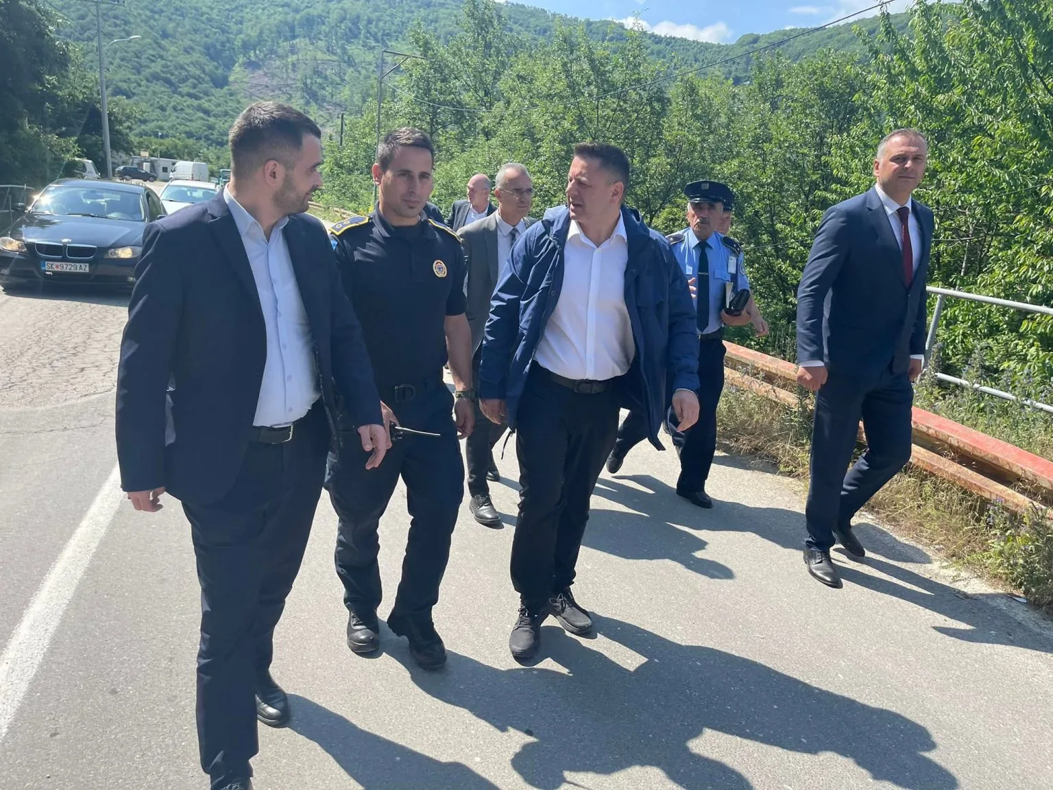 Komisioni për Siguri dhe Mbrojtje viziton pikën kufitare në Bërnjak