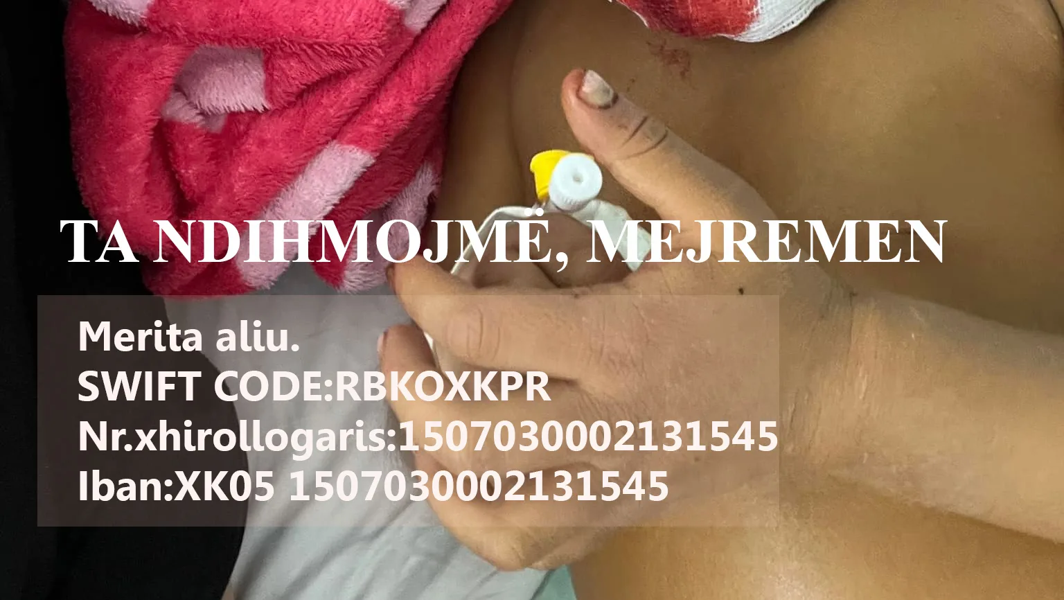 Familja Aliu nga Prizreni kërkon ndihmë urgjente për shërimin e vajzës së saj
