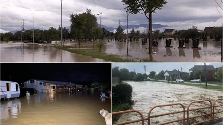 Gjakova e Rahoveci me vërshimet më të mëdha, ani pse sasia e reshjeve ishte më e ulëta