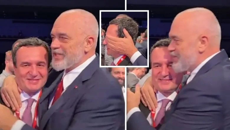 “Gjeje kush jam”- Edi Rama ia mbyll sytë Albin Kurtit në Berlin