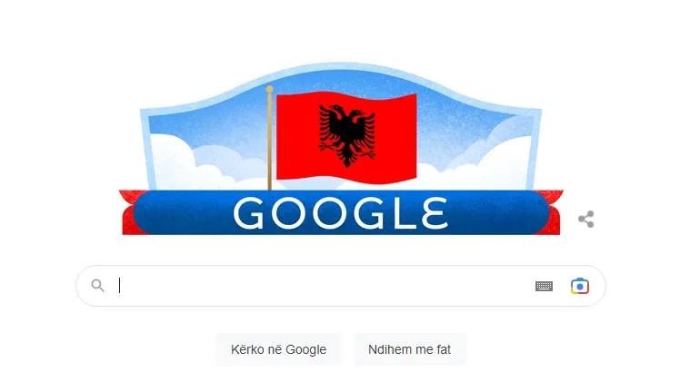 Edhe “Google” feston me ne, vishet Kuq e Zi! – Vendos flamurin shqiptar në vend të logos zyrtare