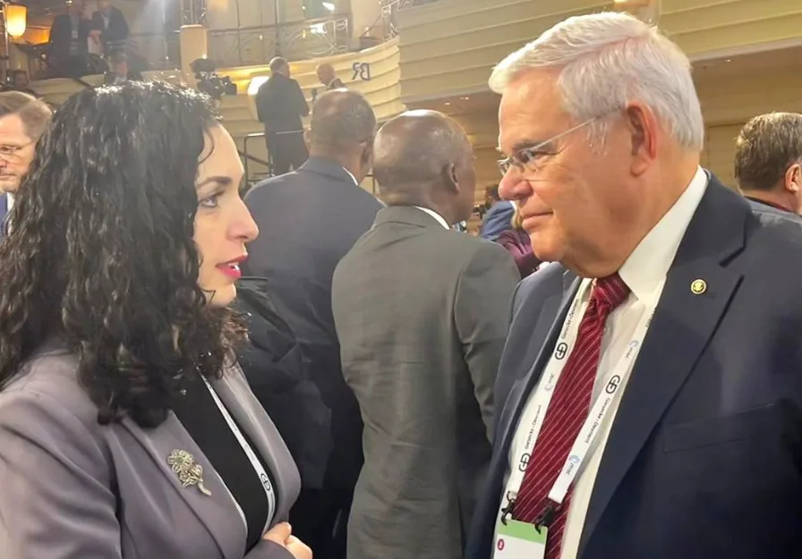 Osmani takohet me senatorin Menendez, e falënderon për mbështetjen ndaj Kosovës