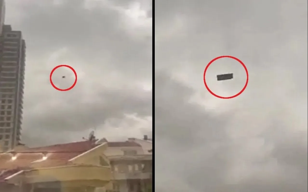 Stuhi e fuqishme në Ankara, shihet divani duke fluturuar