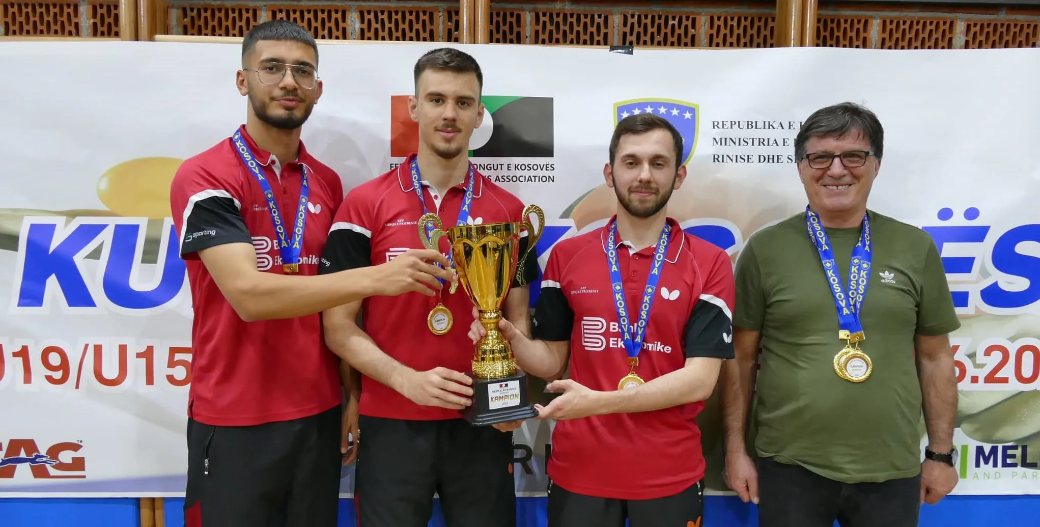 “Lidhja e Prizrenit”, fituese e Kupës së Kosovës në pingpong