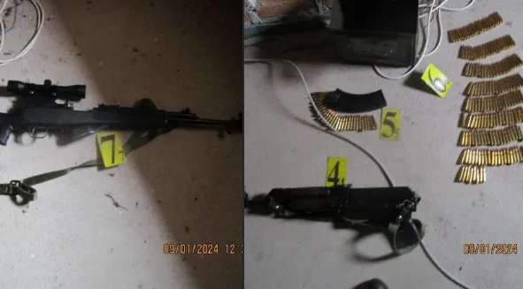 Sekuestrohen pushkë dhe fishekë në një fshat në Suharekë, i dyshuari thotë se i ka që nga lufta