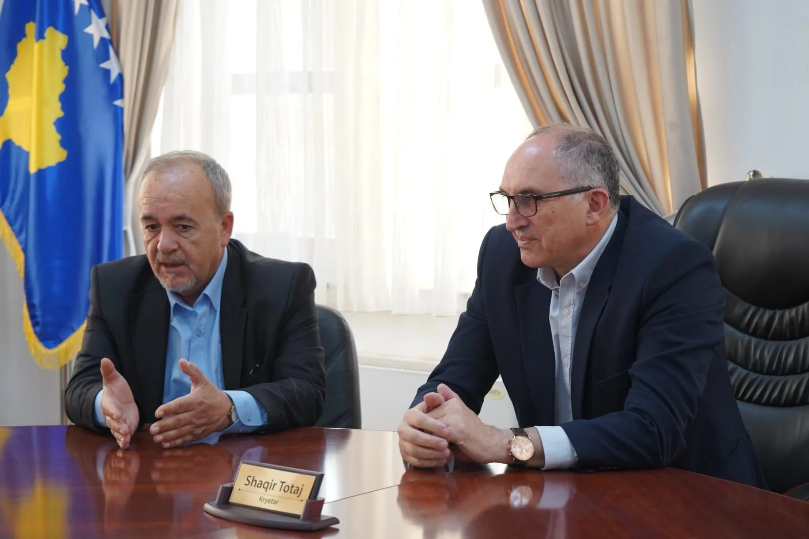 Totaj në takim me disa pjesëtarë të njësisë shtetërore të mbrojtjes civile të Kroacisë