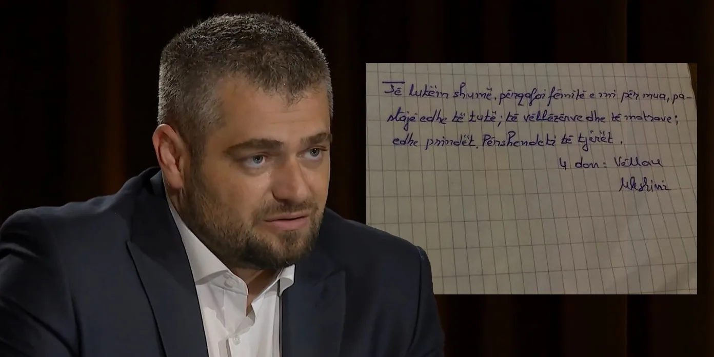“Të lutem shumë, përqafoi fëmijët e mi për mua…”, Andin Hoti publikon një letër emocionuese të shkruar nga Ukshin Hoti