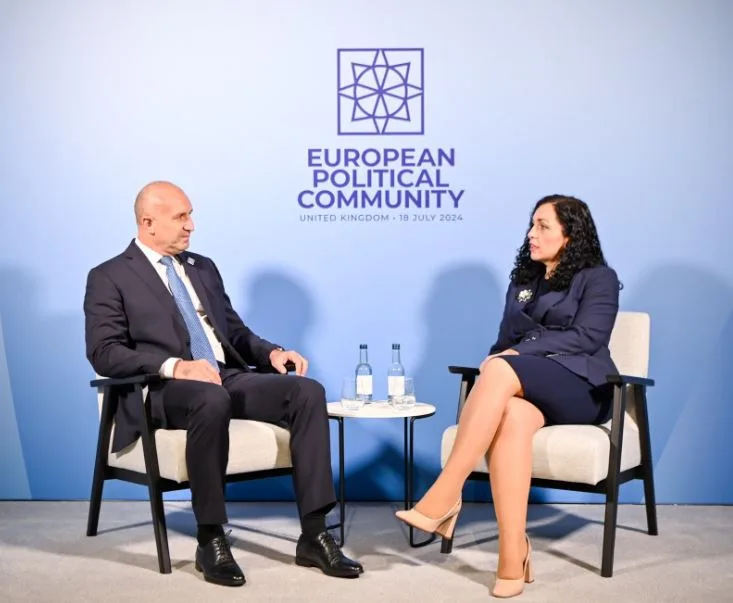 Osmani takon presidentin bullgar, e falënderon për mbështetjen e Kosovës në rrugën euroatlantike