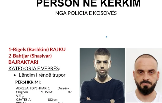 Policia e Kosovës shpall në kërkim Noizyn