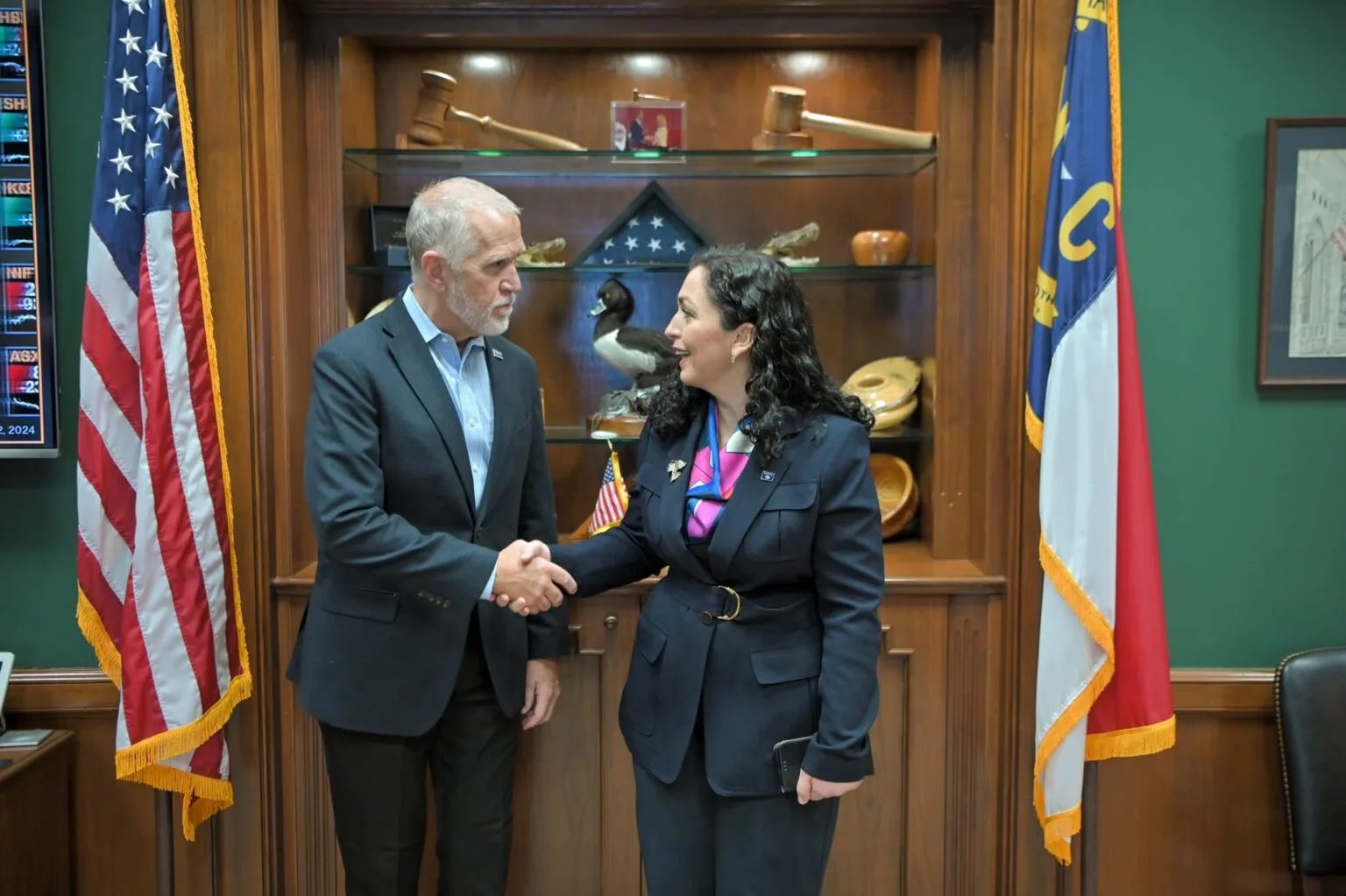 Osmani në Uashington takohet me senatorin amerikan, Thom Tillis