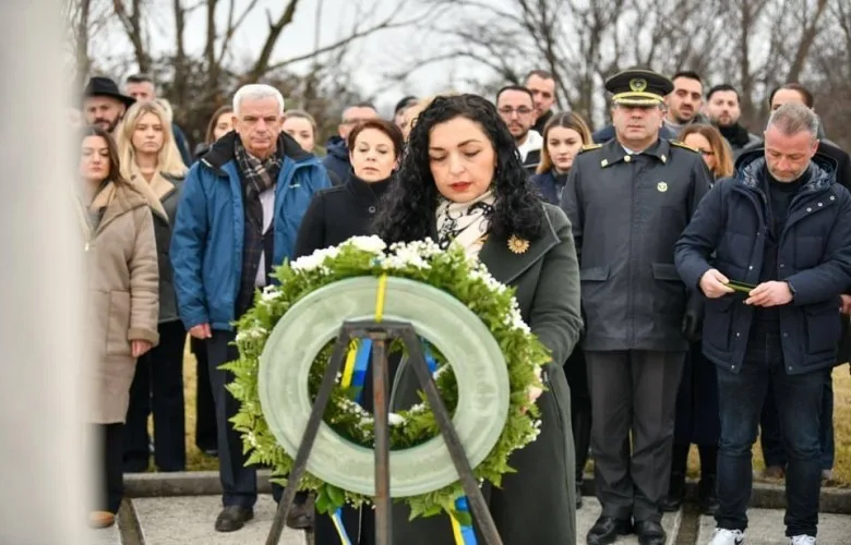 Osmani bëri homazhe për nder të Jusuf e Bardhosh Gërvallës dhe Kadri Zekës