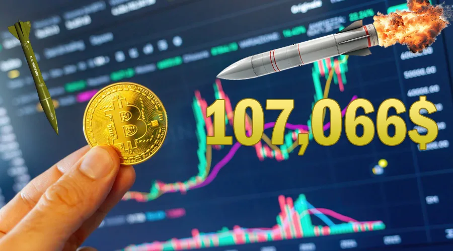 Bitcoin rritet në 107,066$ mes tensioneve Izrael-Iran