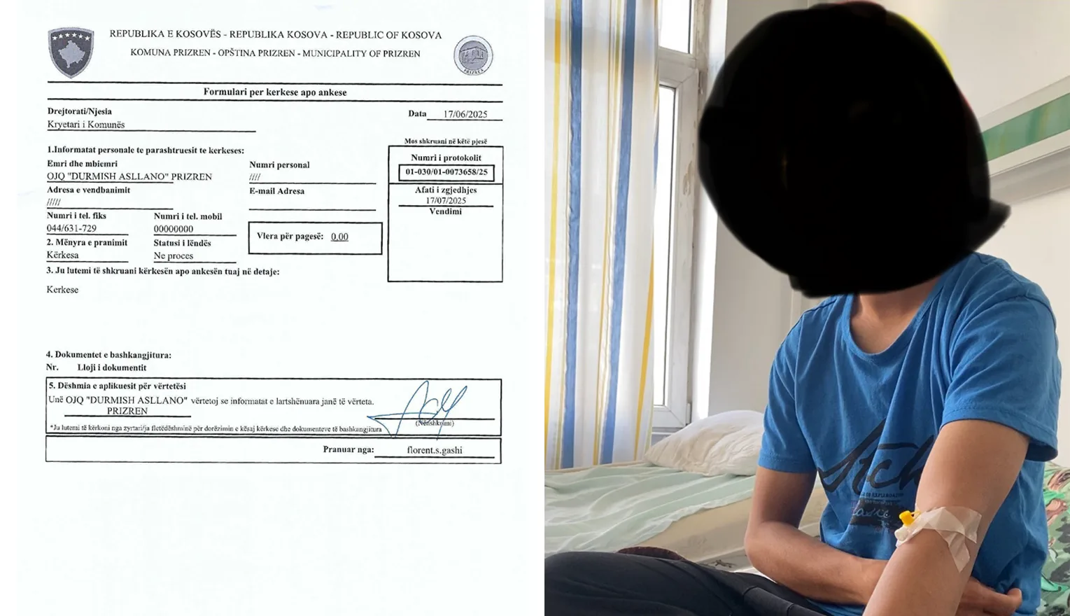 Organizatat joqeveritare nga komuniteti rom në Prizren, me kërkesë për ndarjen e një ndihme financiare emergjente për viktimën e sulmit të fundit në Prizren
