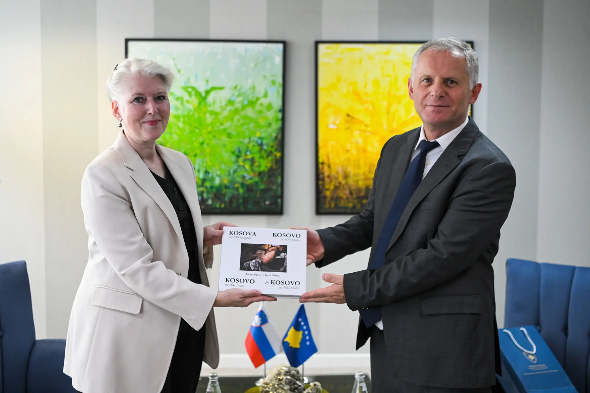 Bislimi priti në takim lamtumirës ambasadoren e Sllovenisë në Kosovë, Minca Benedejqiq