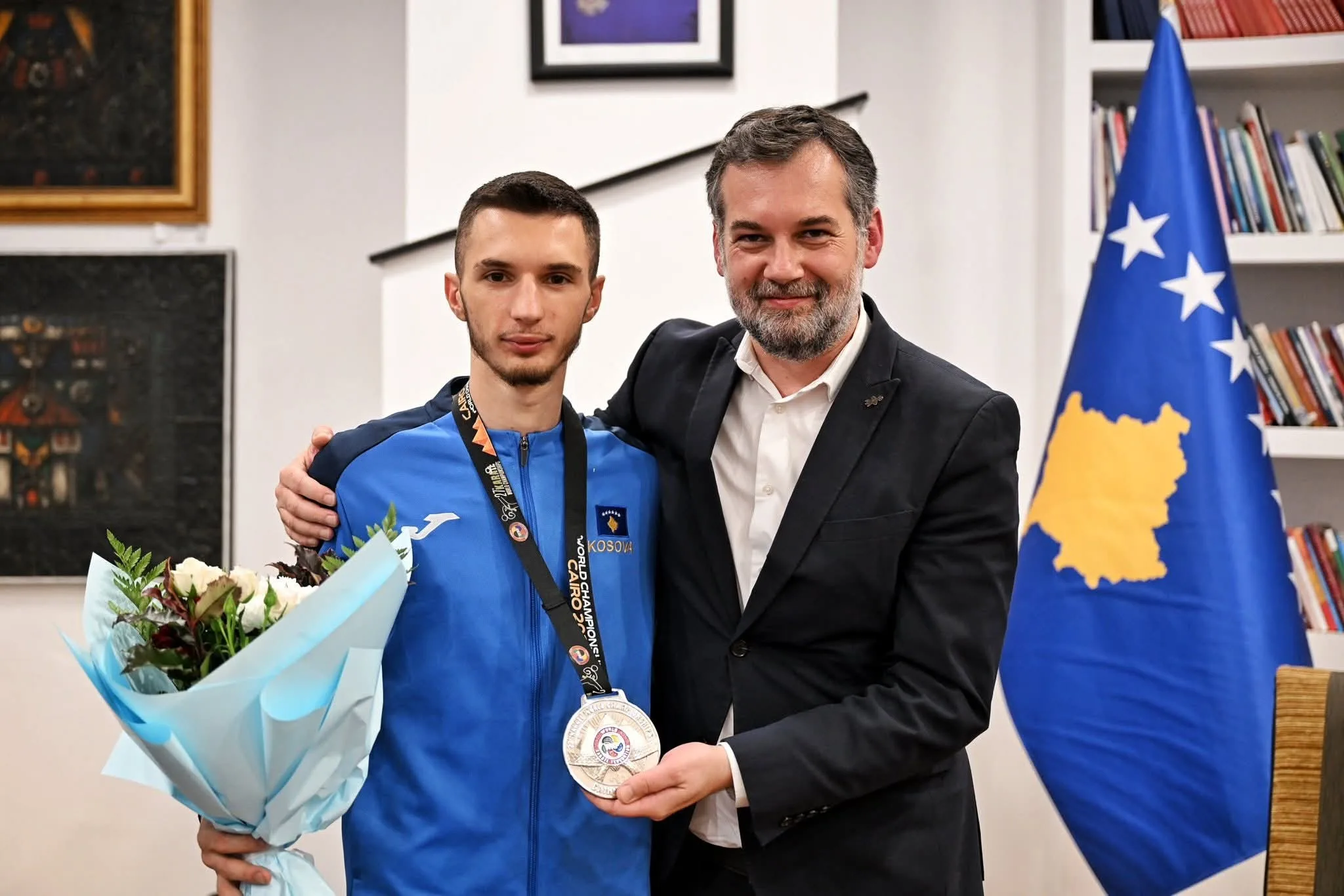 Ministri Çeku pret Islam Selmanin: Ky triumf është frymëzim për të gjithë sportistët tanë