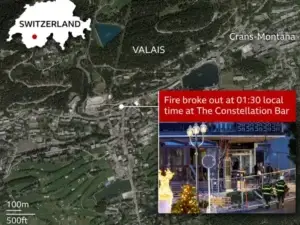 Rreth 40 persona të vdekur dhe 115 të plagosur në zjarrin e Vitit të Ri në Zvicër