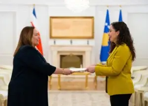 Presidentja Osmani pranoi letrat kredenciale të ambasadores së re të Kosta Rikës në Kosovë, Olga M. Sauma Uribe