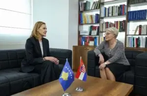 Gërvalla pret ambasadoren e Kroacisë, theksohet forcimi i bashkëpunimit në drejtësi dhe adresimi i krimeve të luftës