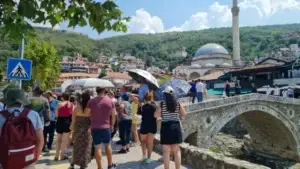 Incident në Prizren: Turiste japoneze lëndohet pas përplasjes me qen endacak gjatë vizitës kulturore