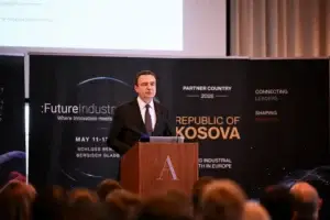 Kryeministri në detyrë Kurti bëri hapjen e konferencës ndërkombëtare “Future Industry Minds 2026“
