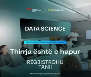 Hapet thirrja për regjistrim në programin “Data Science for Business Leaders”, 30 bizneset e para përfitojnë zbritje