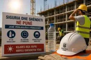 Inspektorati i Punës me thirrje për kujdes të shtuar në punë për shkak të temperaturave të larta