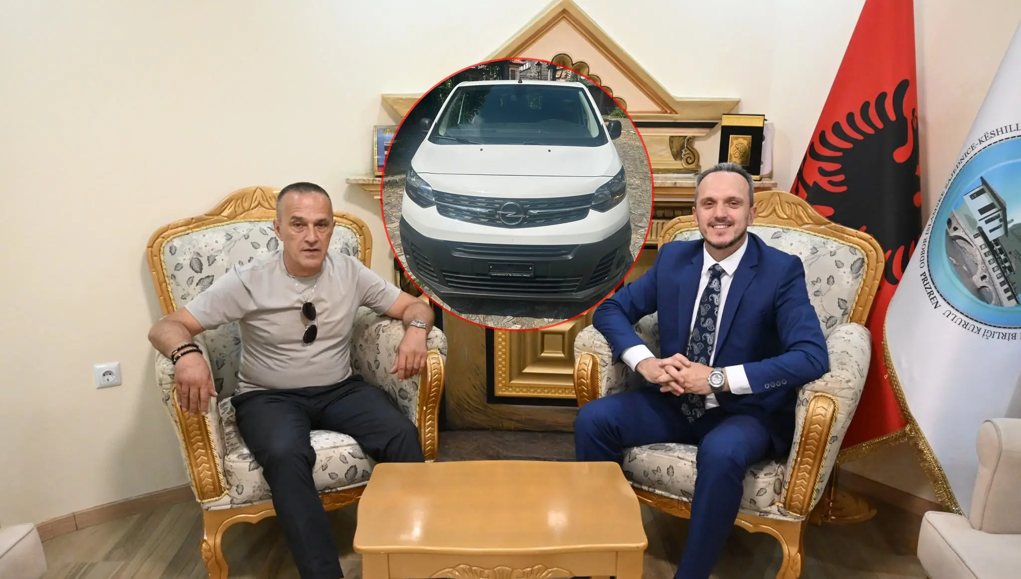 Afaristi prizrenas Armend Perolli dhuron një automjet për nevojat e KBI-së në Prizren