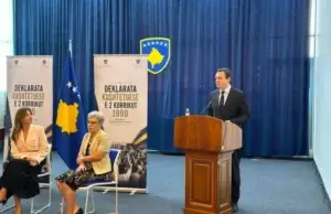 Kurti për Deklaratën Kushtetuese të 2 korrikut: Vullneti legjitim politik i shqiptarëve triumfoi mbi dhunën, shtypjen dhe diskriminimin